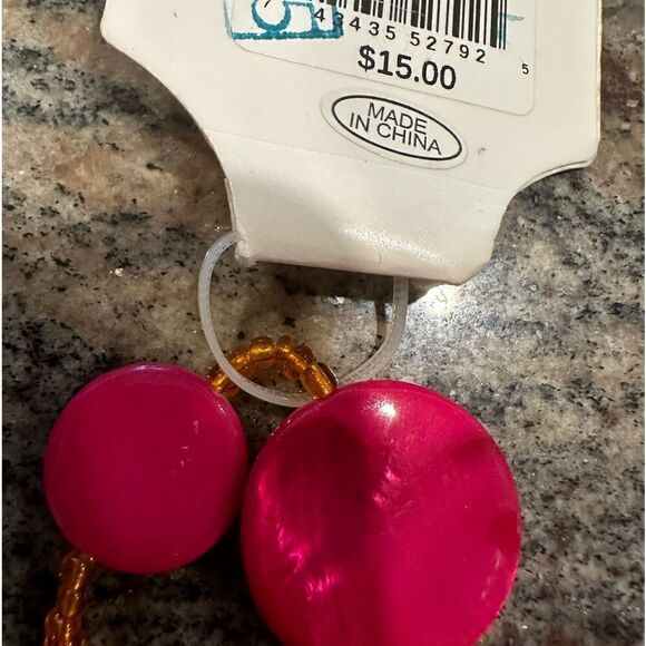 Ashley Cooper pink beaded bracelet stretch - Picture 2 of 3